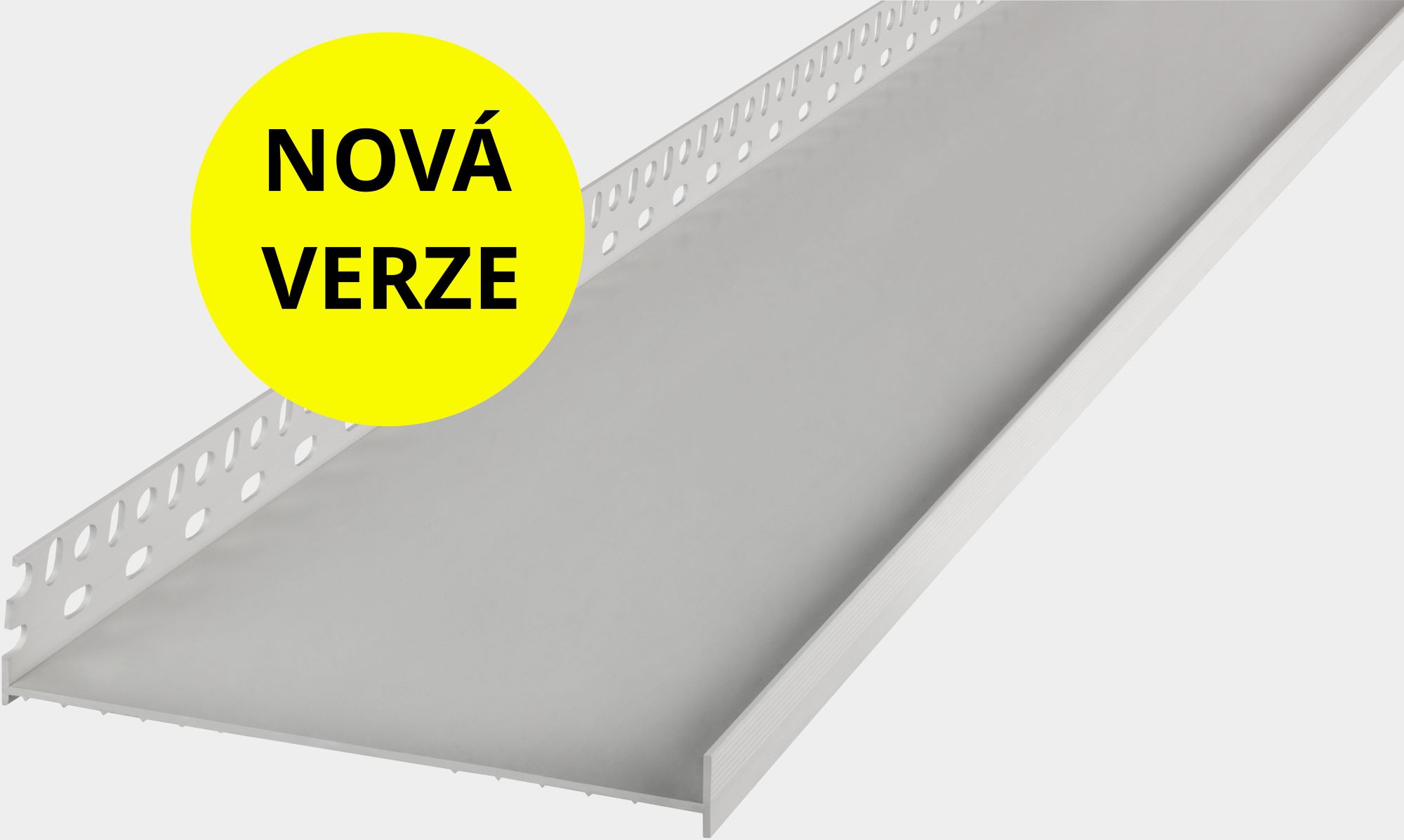 Profil zakládací Retek PVC tl. 1,65 mm šířka 103 mm 2 m