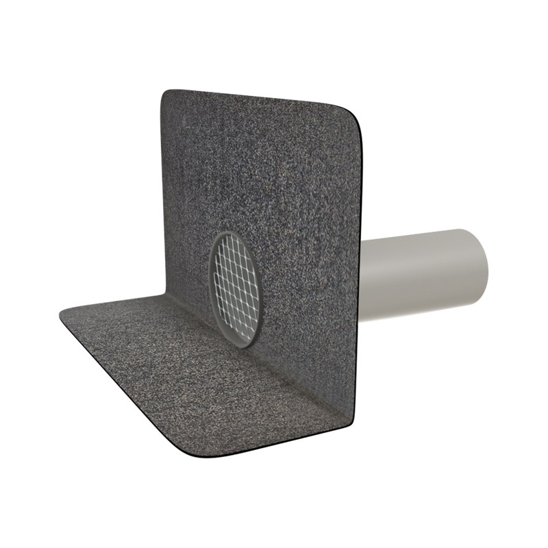 Balkónový chrlič s integrovaným bitumenovým límcem o průměru 110 mm