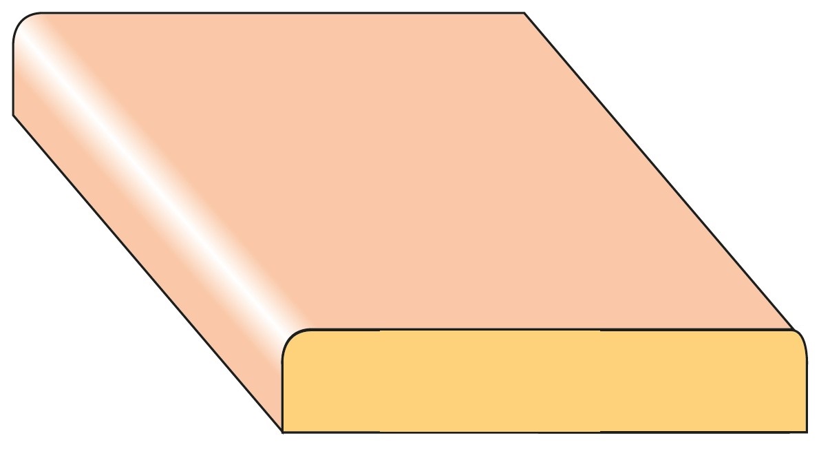 Lišta krycí K1 smrk nastavený 44×8×2000 mm, 25 ks/bal.