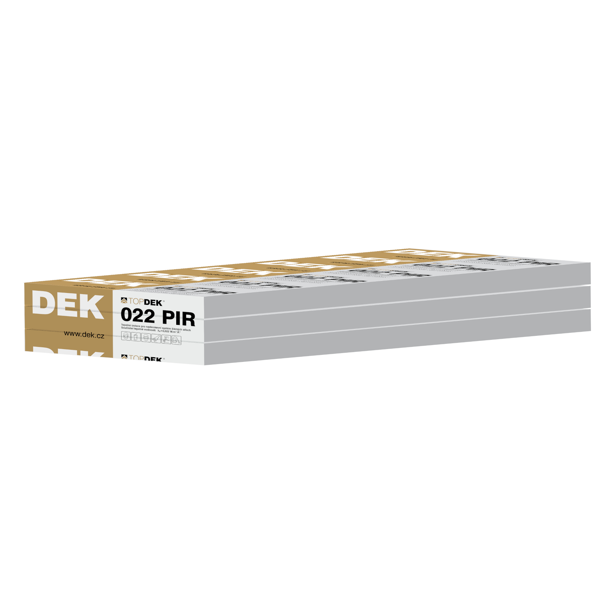 Tepelná izolace TOPDEK 022 PIR 120 mm (8,64 m2/bal.)