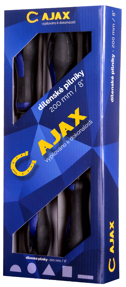 Sada pilníků AJAX 200 mm 5 ks