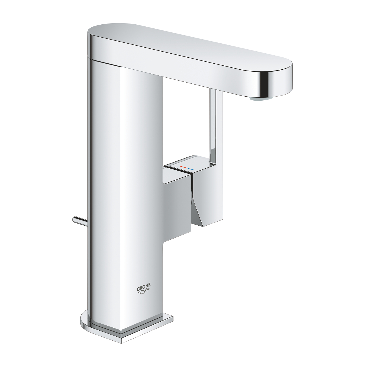 Baterie umyvadlová stojánková Grohe Plus velikost M chrom s LED displejem 23871003