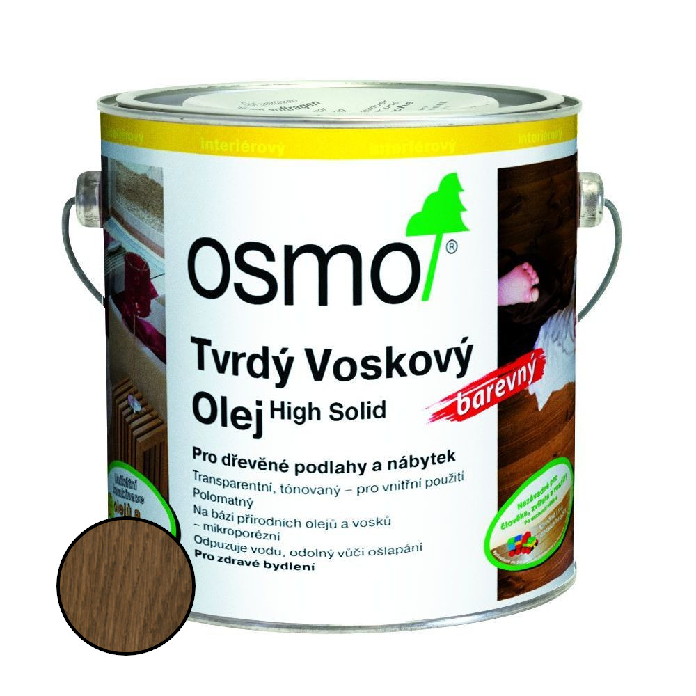 Olej tvrdý voskový Osmo 3075 černý 0,75 l