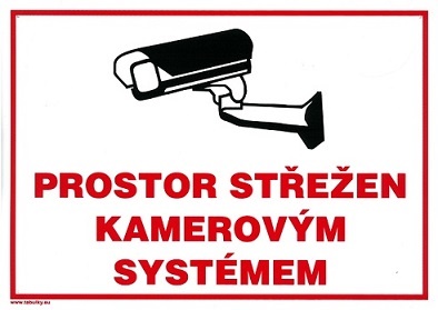 Tabule zákazová Prostor střežen kamerovým systémem A4