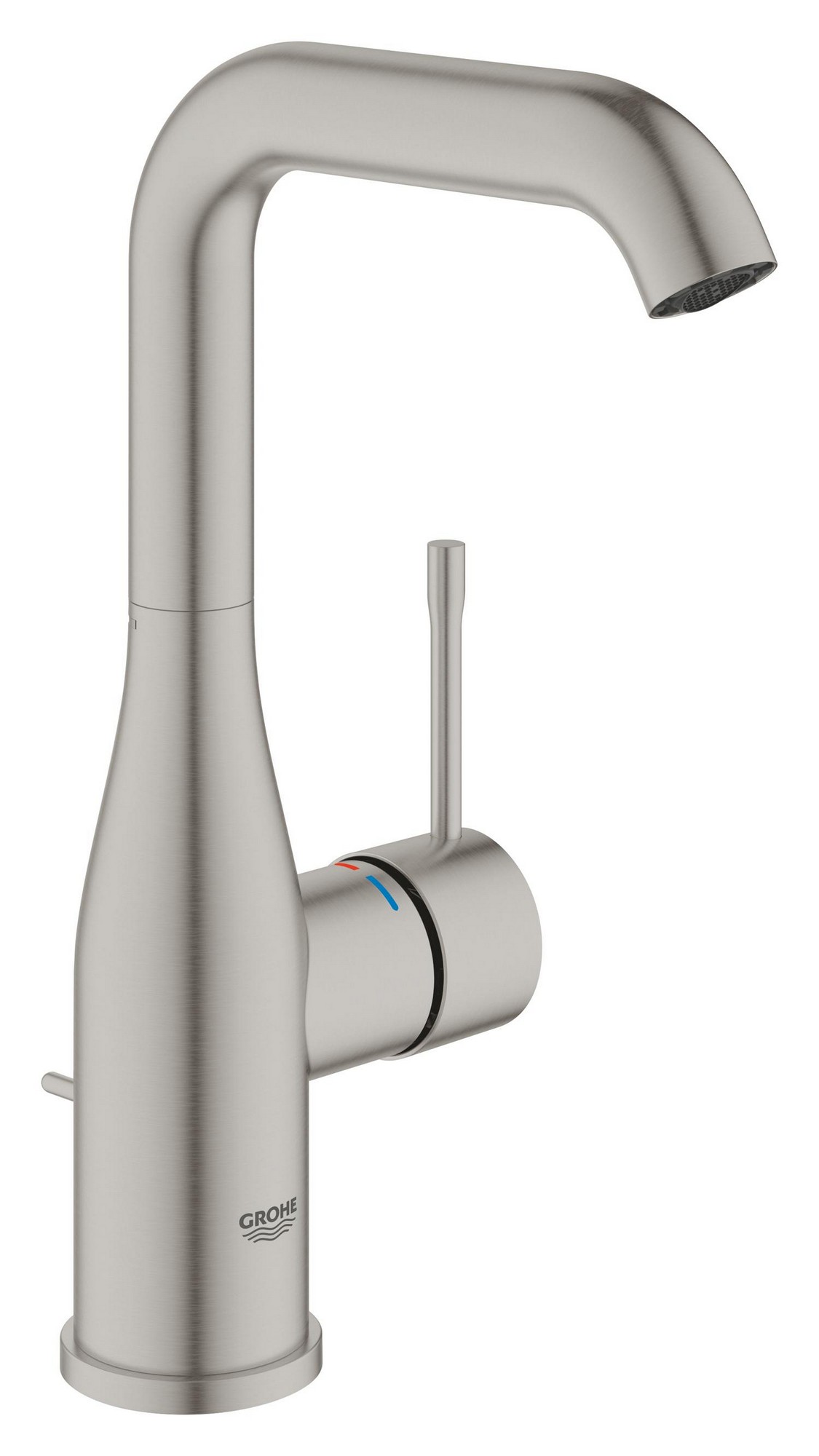 Baterie umyvadlová stojánková Grohe Essence velikost L SuperSteel 32628DC1