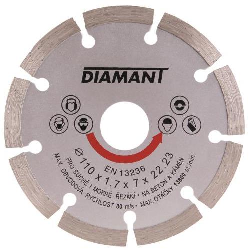 Kotouč řezný diamantový Diamant 230×22,23×1,7×7 mm