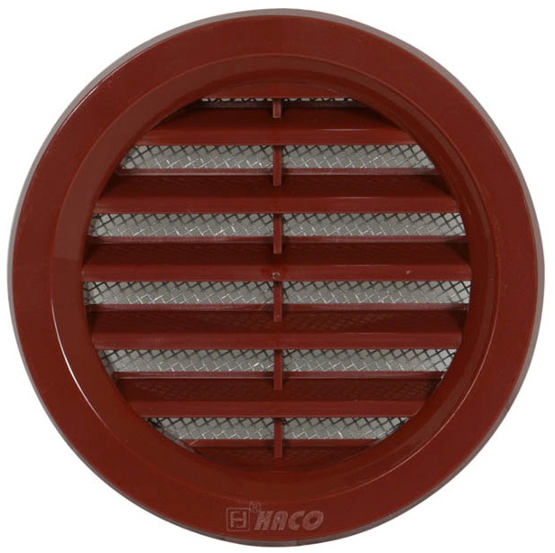 Mřížka větrací se sítí HACO VM 75 mm hnědá