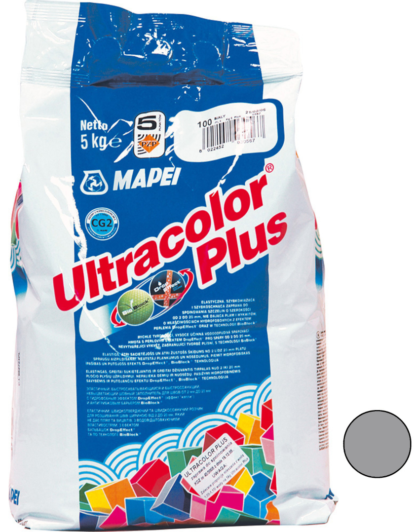 Hmota spárovací Mapei Ultracolor Plus 112 šedá střední 2 kg