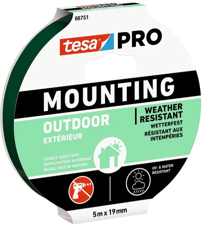 Páska oboustranná Tesa PRO Mounting OUTDOOR 19 mm/5 m