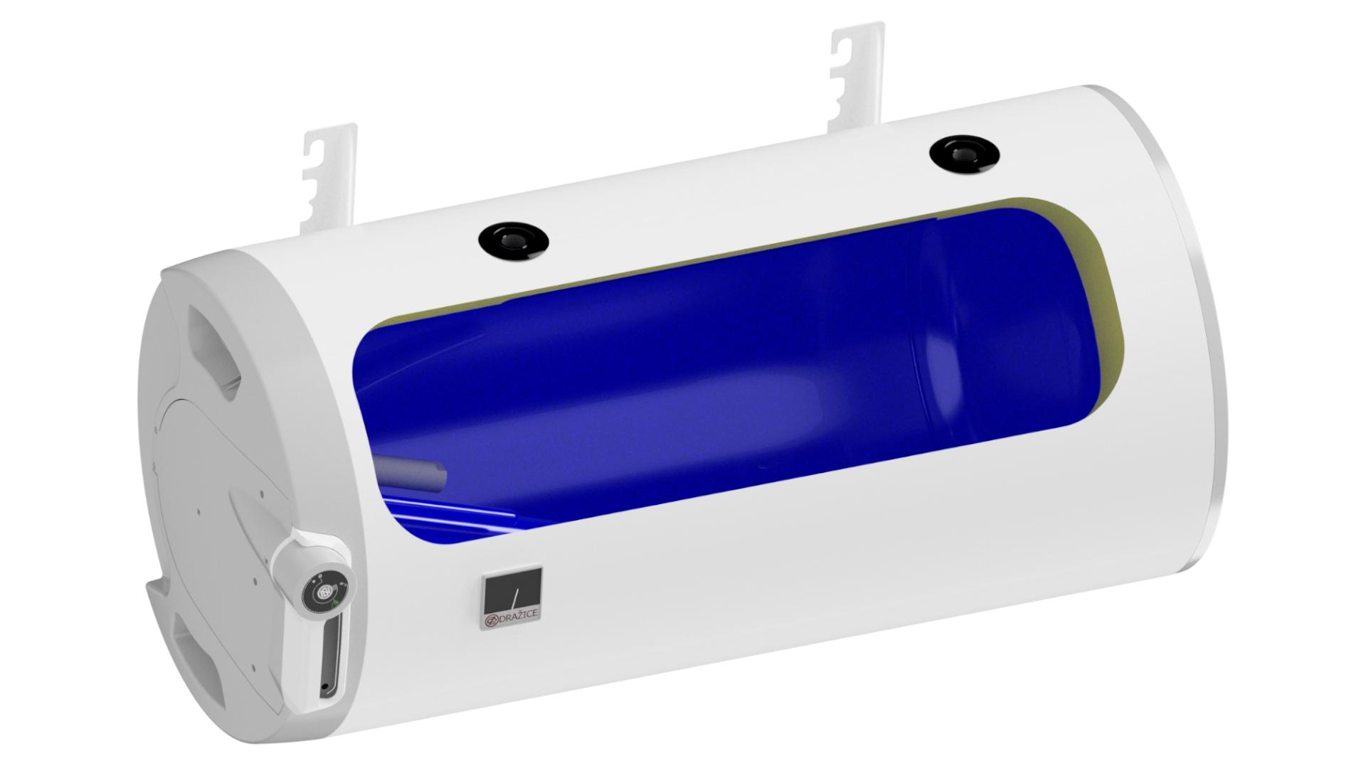 Kombinovaný ohřívač vody Dražice OKCV 125, vodorovný levý