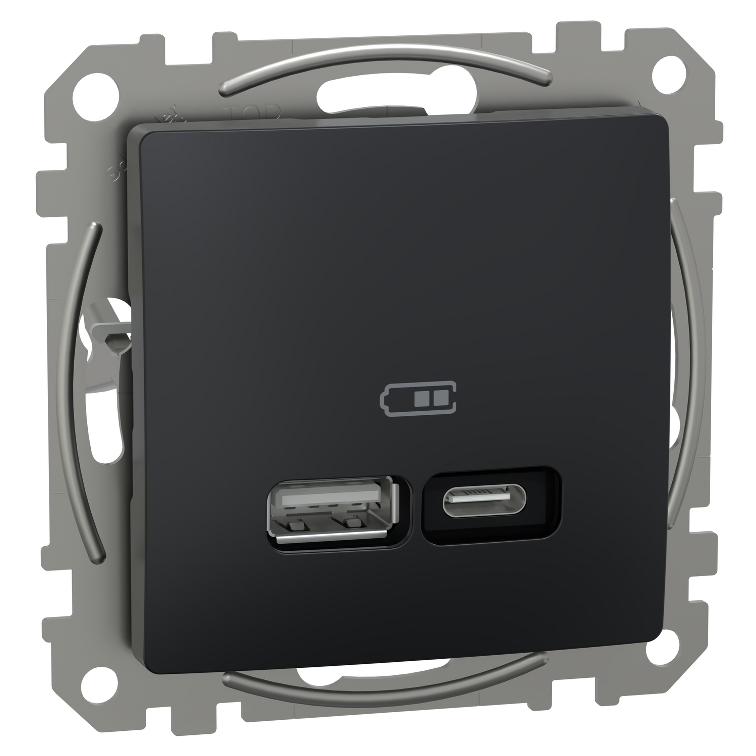 Zásuvka nabíjecí USB Schneider Electric Sedna Design antracit