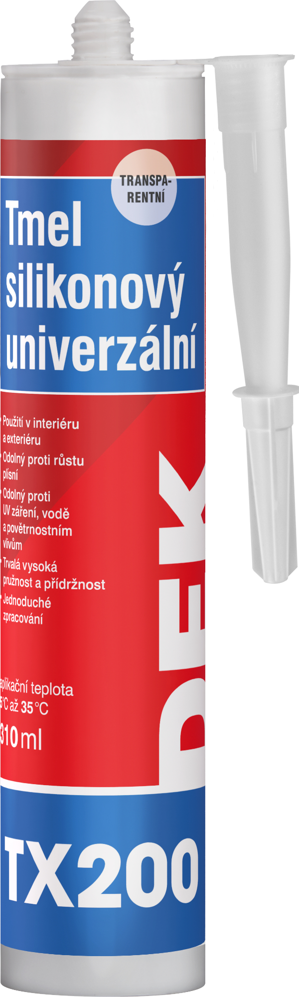 Tmel silikonový DEK TX200 transparentní 310 ml