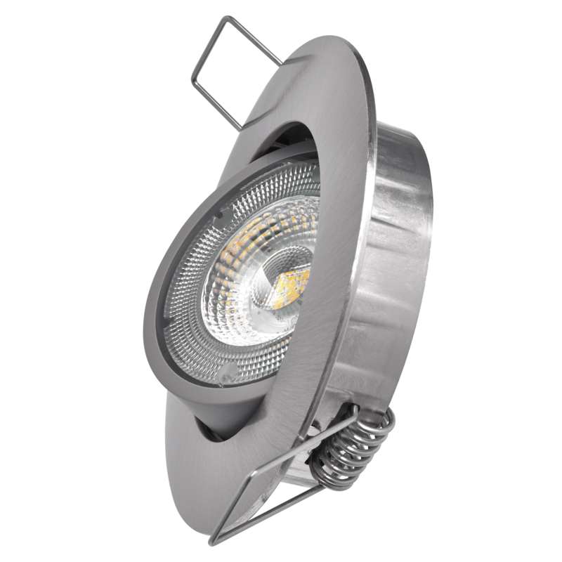 Emos lighting LED bodové svítidlo SIMMI stříbrné, kruh 5W neutr. bílá 1540125570