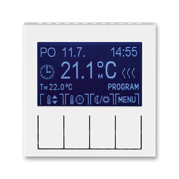 Termostat univerzální digitální ABB Levit bílá