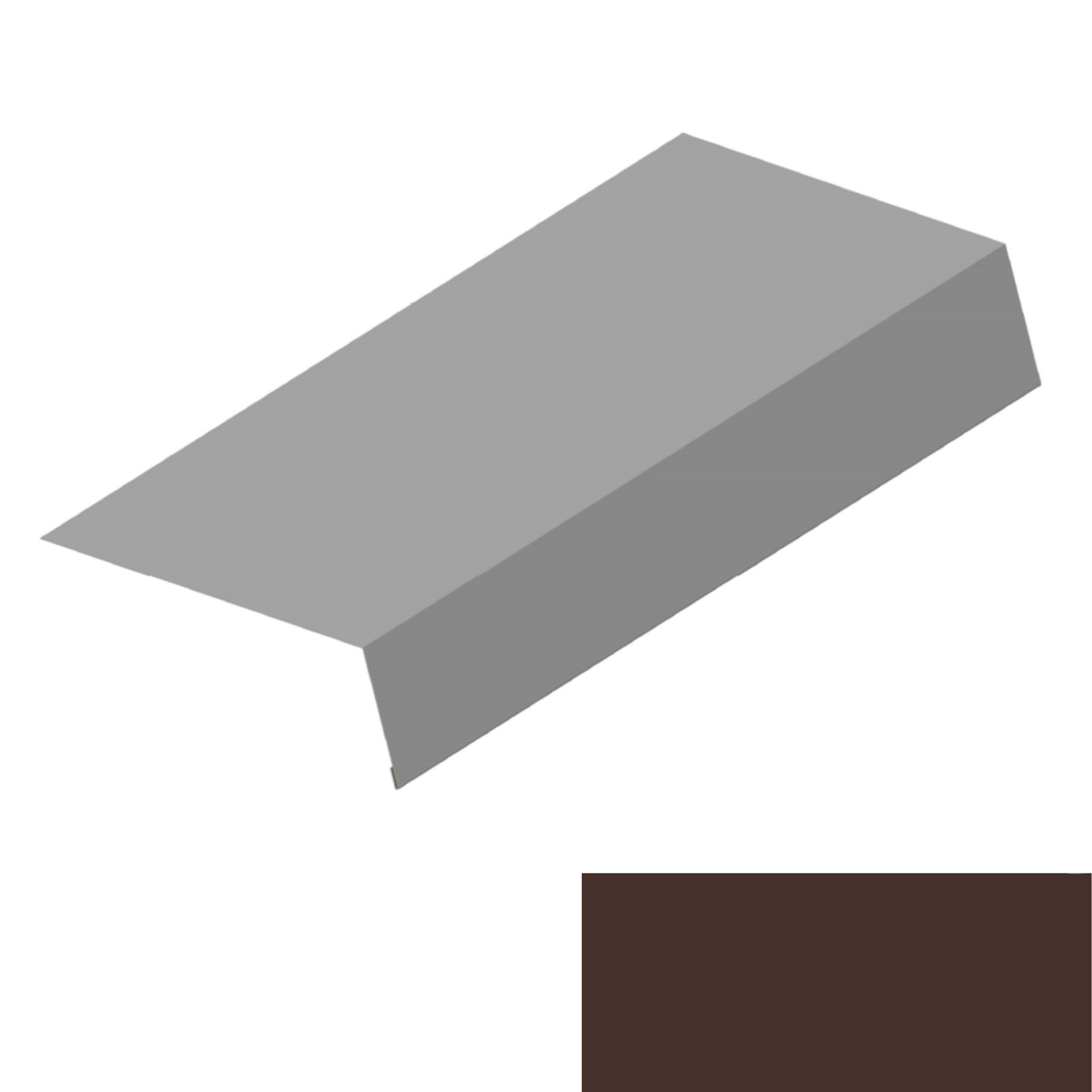 Okapový plech RS250S-120 SP 25 RAL 8017 hnědá