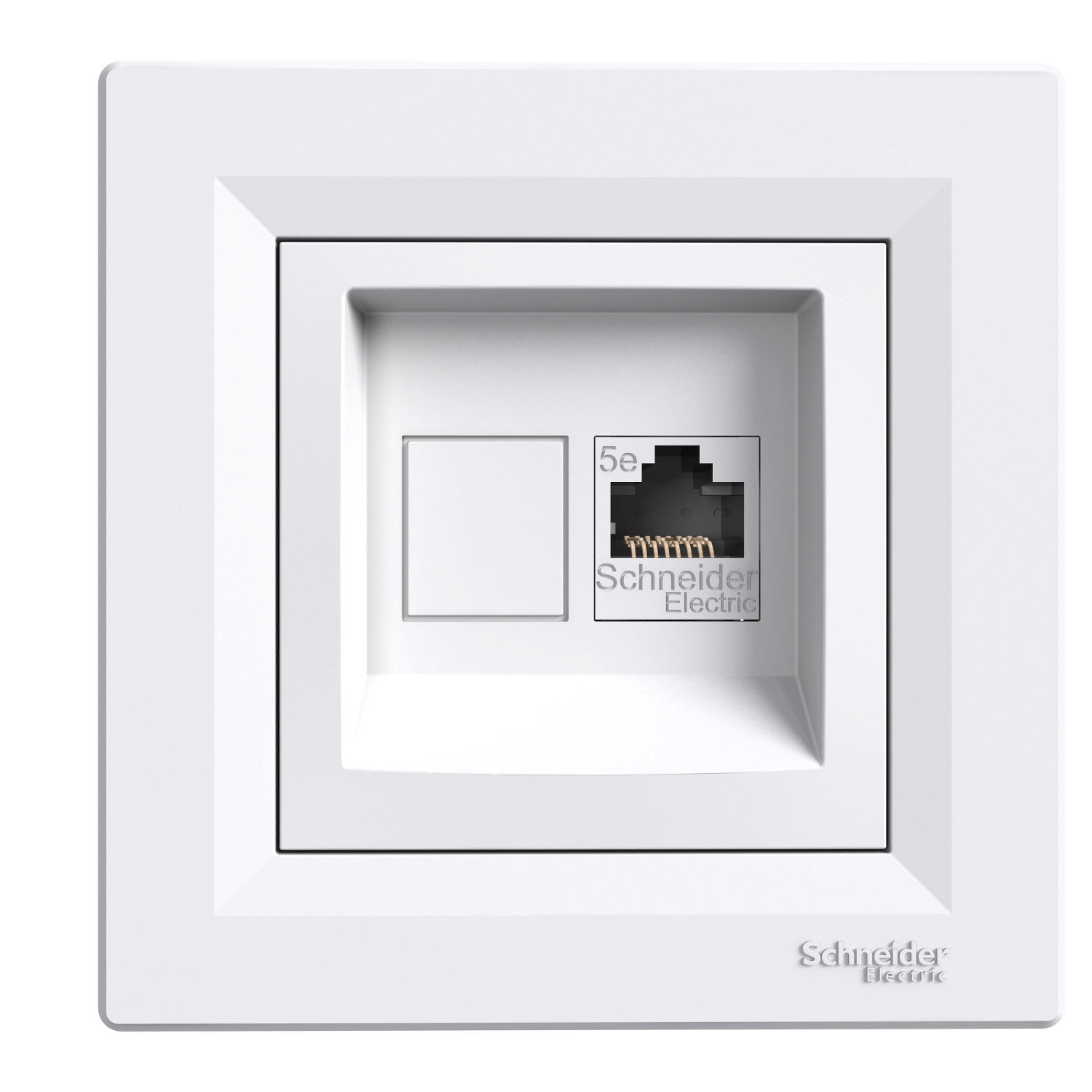 Zásuvka datová Schneider Asfora CAT5e 1× RJ45 UTP nestíněná bílá