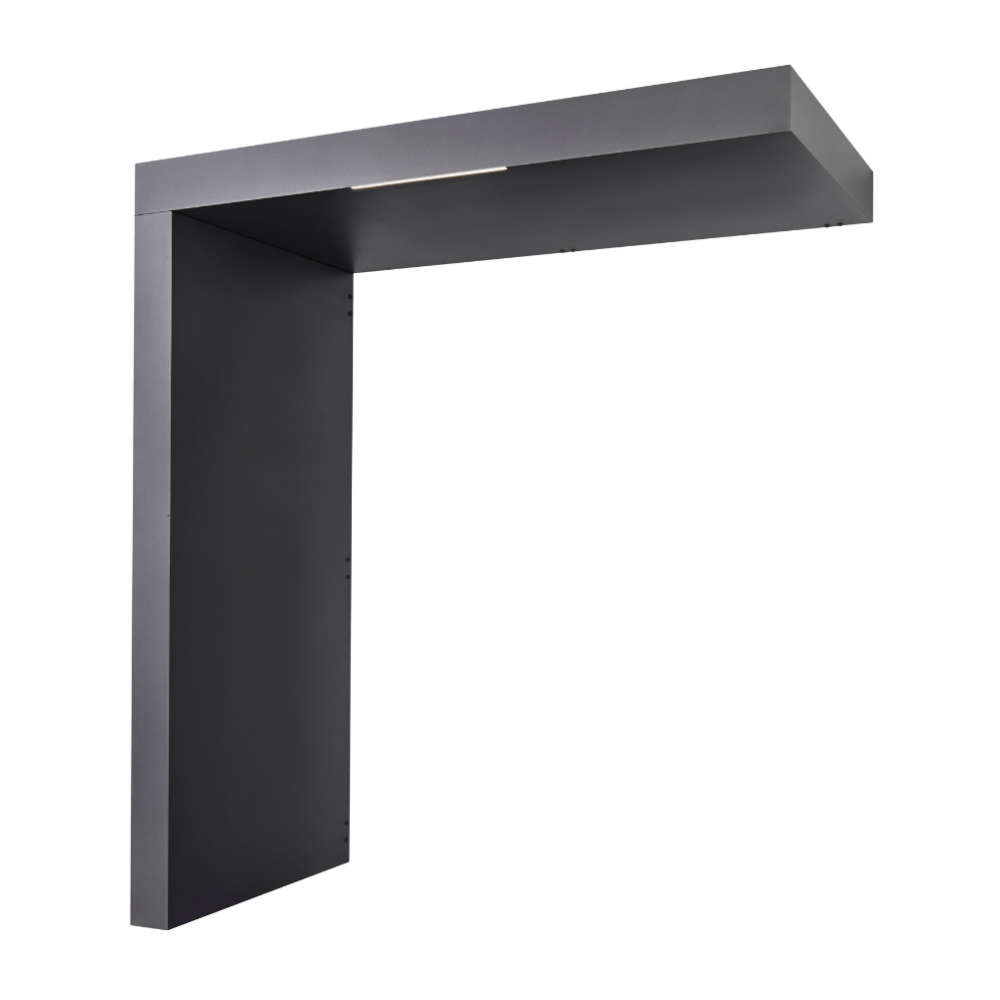 Stříška vchodová s levou bočnicí Guttavordach BS/B-L PLUS LED strip antracit 2 000×900×2 200 mm