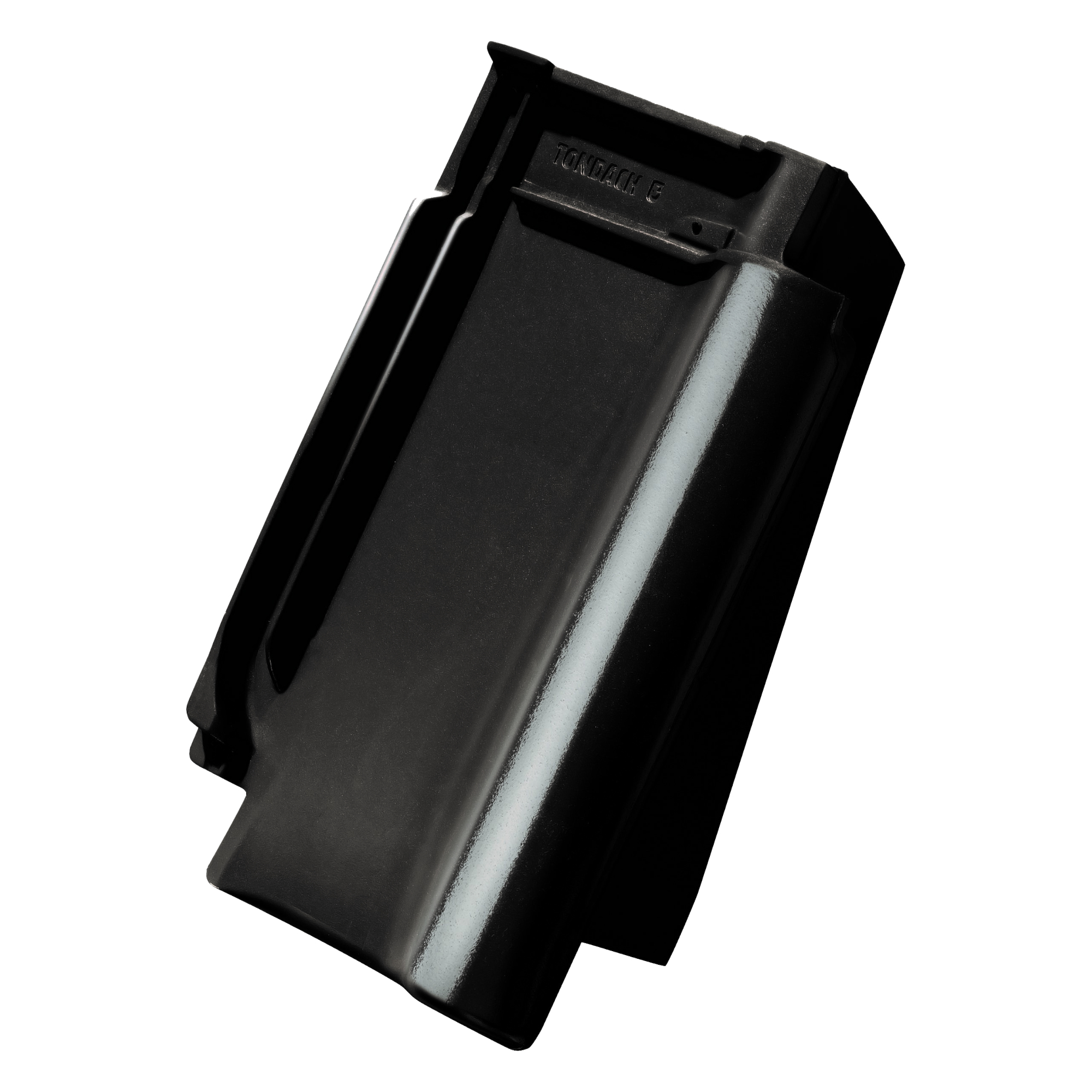 Taška okrajová pravá Tondach Sensaton 11 glazura amadeus černá