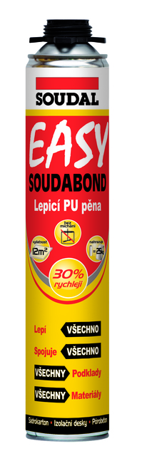 Pěna lepicí Soudal SOUDABOND EASY pistolová 750 ml