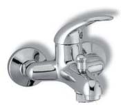 Baterie vanová nástěnná 100 mm chrom