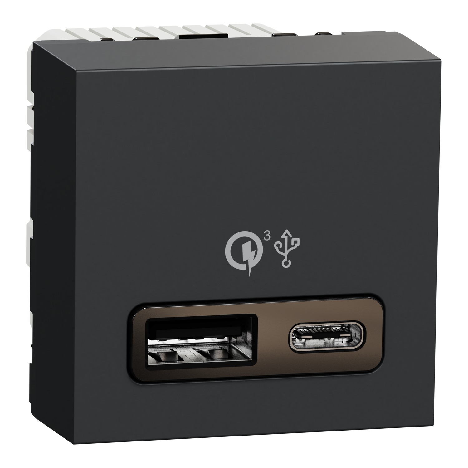 Zásuvka nabíjecí USB Schneider Electric Unica Nová 1× USB A, 1× USB C antracit