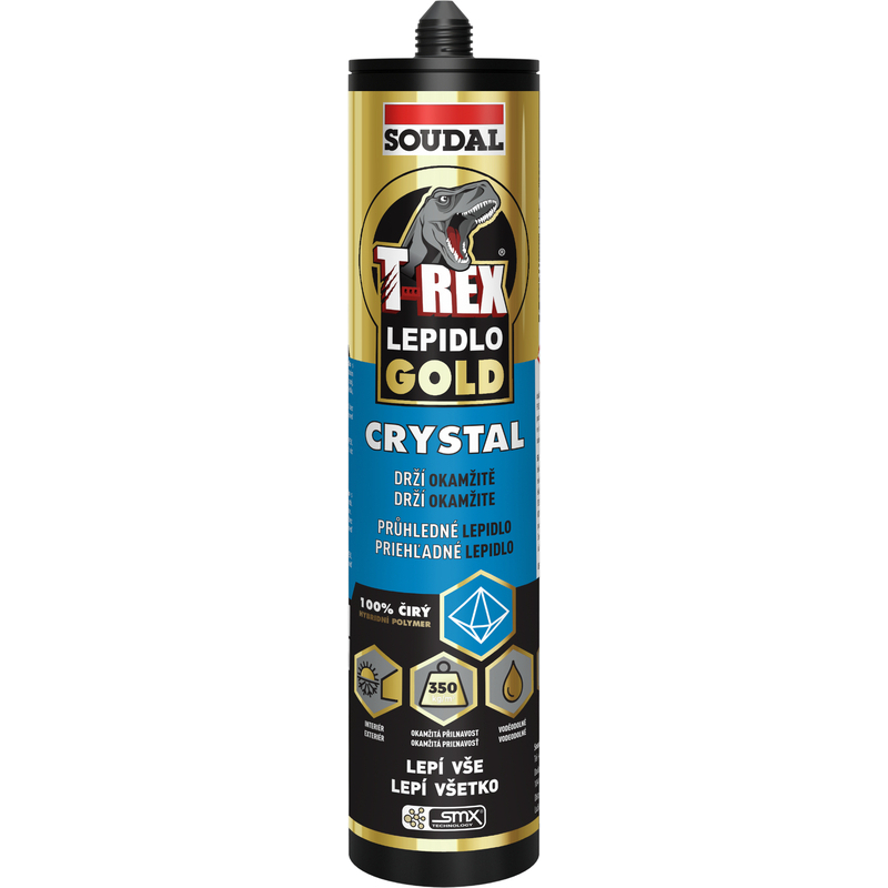 Soudal Lepidlo montážní Soudal T-REX GOLD CRYSTAL 290 ml