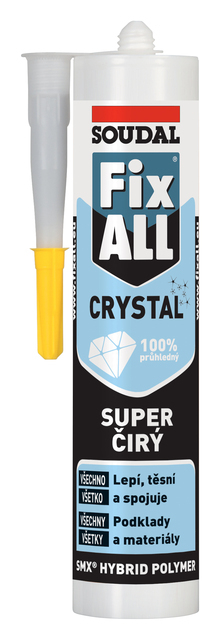 Tmel lepicí Soudal FIX ALL CRYSTAL 290 ml