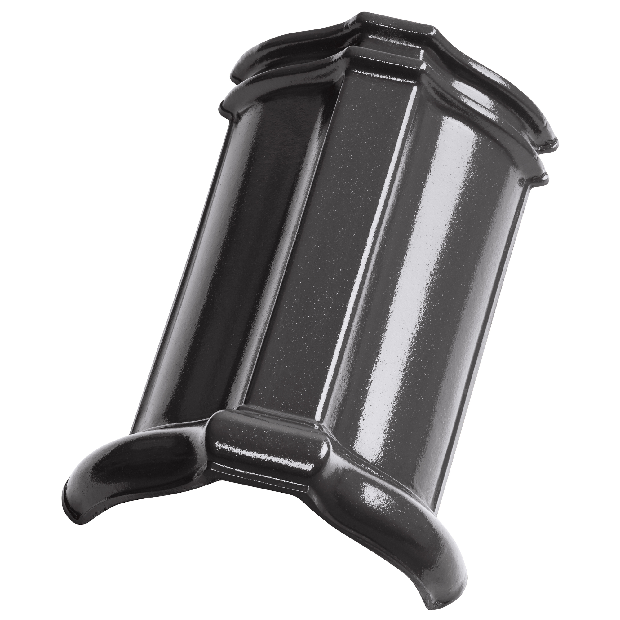 Hřebenáč drážkový Tondach glazura břidlicově černá Stodo