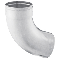 Koleno jednodílné FeZn Zambelli 72° průměr 120 mm