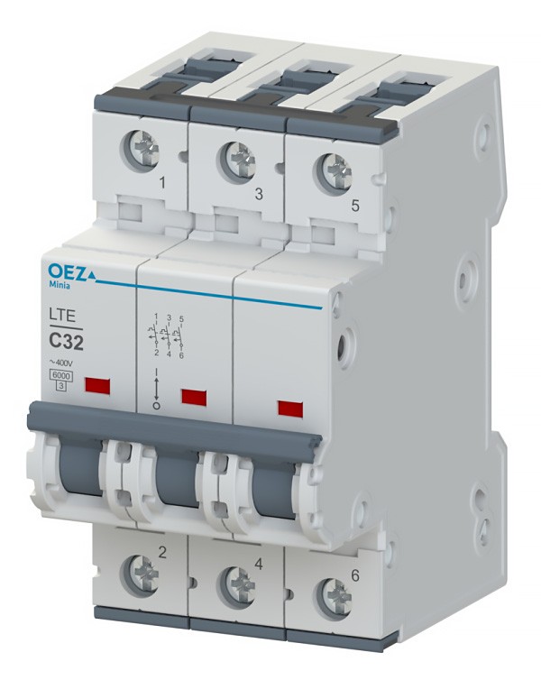 Jistič OEZ LTE-10B-3 6 kA B 10 A