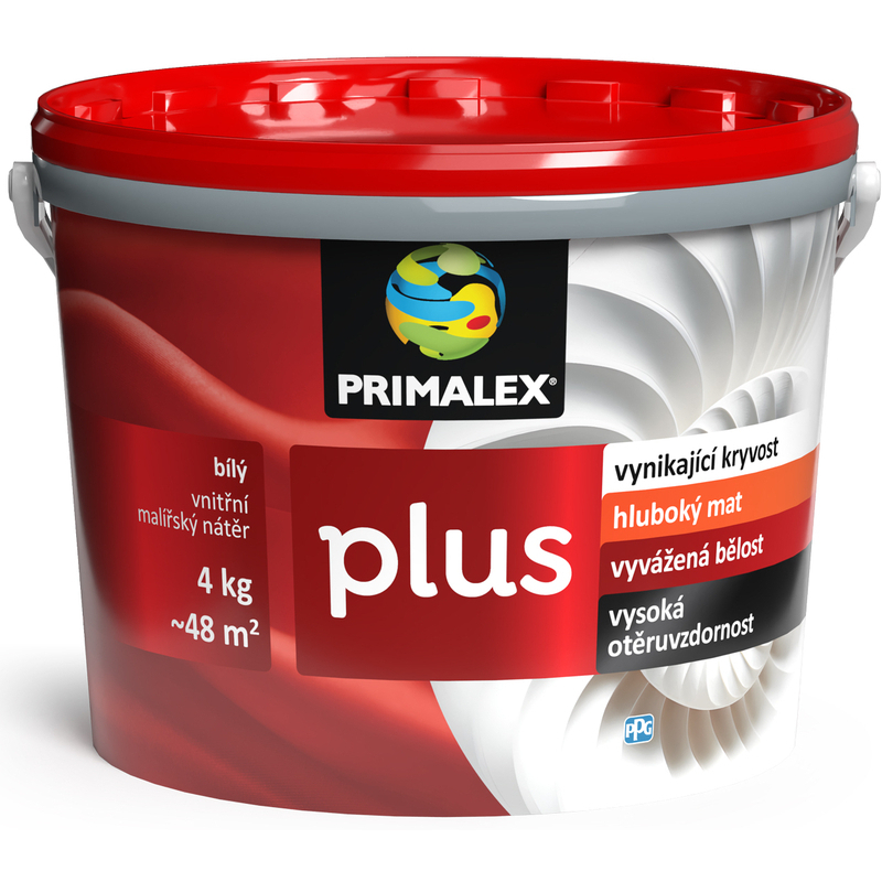 Malba interiérová PRIMALEX Plus bílá, 4 kg