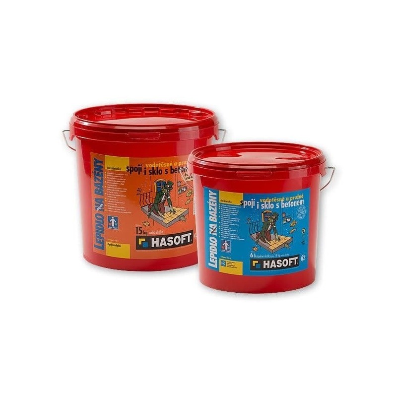 Hasoft Lepidlo na bazény Hasoft 15 kg + 6 l