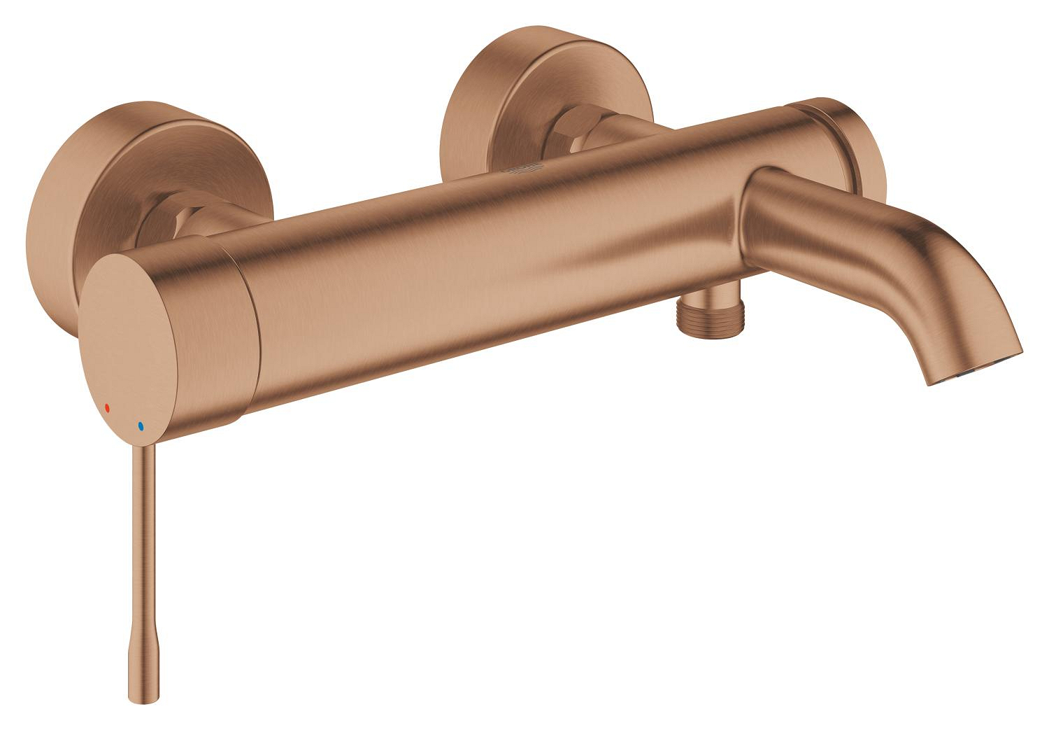Baterie vanová nástěnná Grohe Essence 150 mm kartáčovaný Warm Sunset s přepínačem 33624DL1