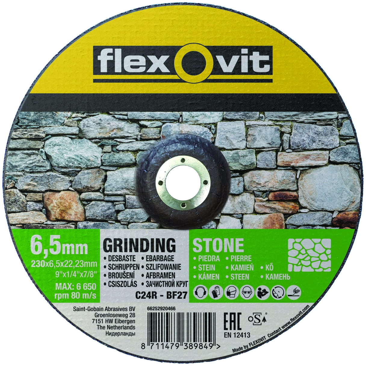 Kotouč brusný Flexovit C24R-BF27 230×22,23 mm