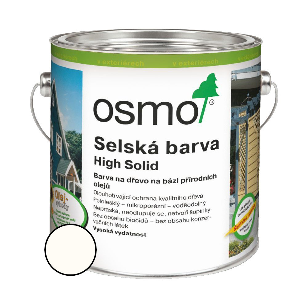 Nátěr venkovní Osmo 2101 Selská barva bílá 0,75 l