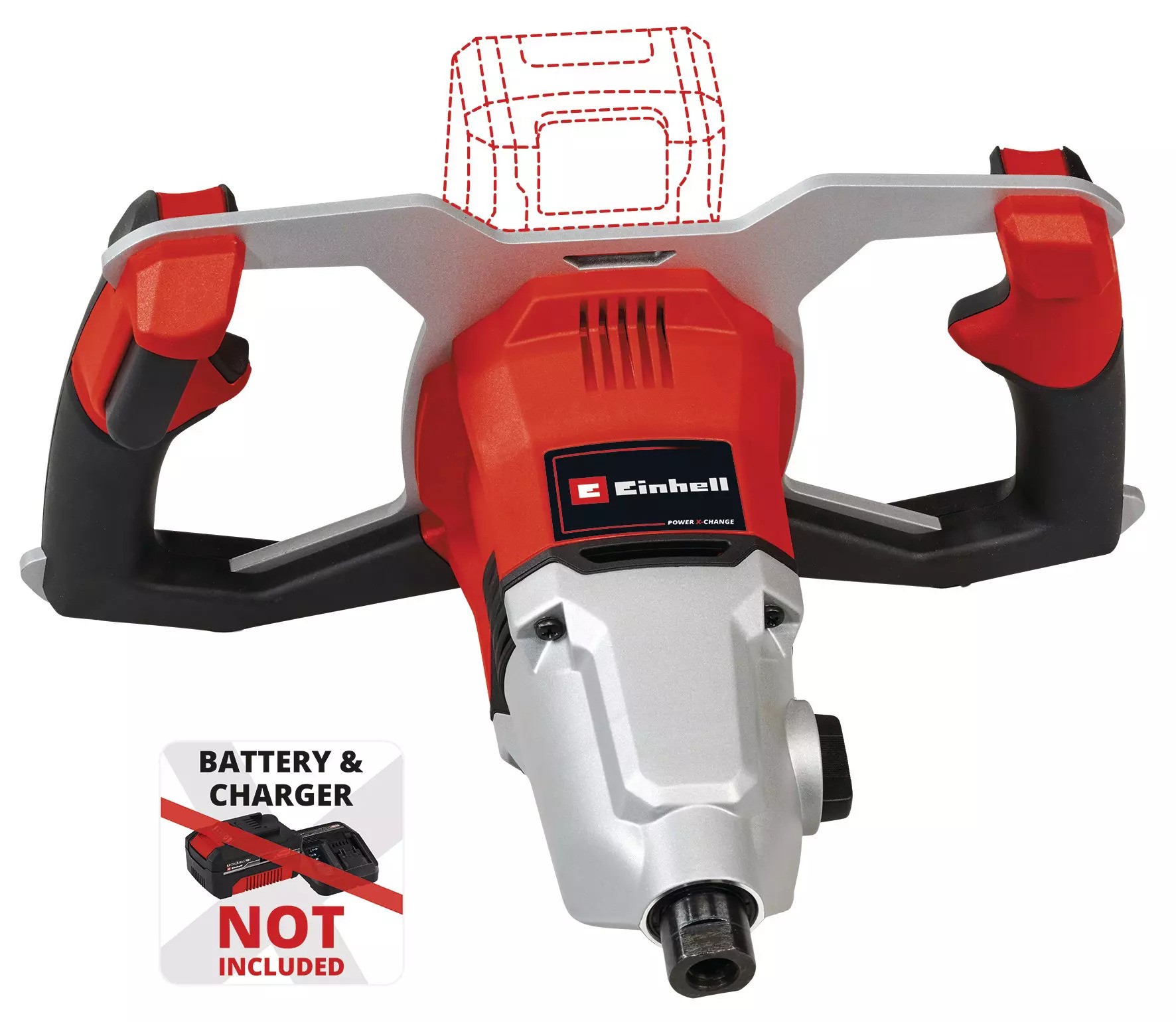 Míchadlo s metlou AKU Einhell TP-MX 18-2 Li BL - Solo