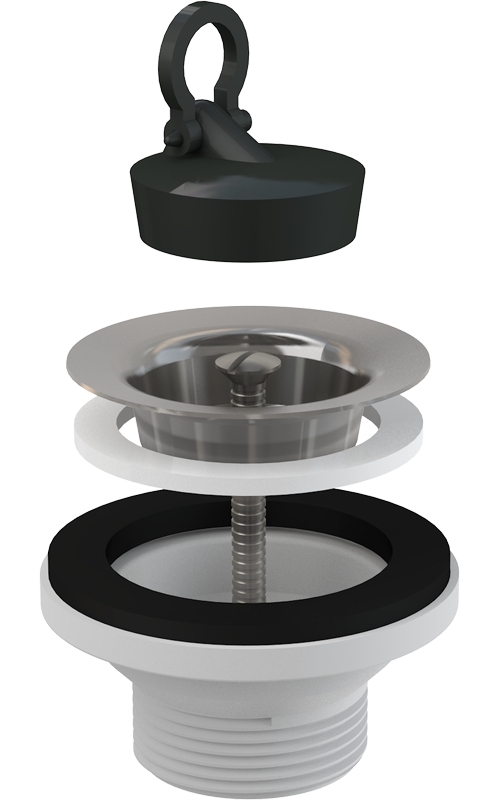 Výpust umyvadlová Alca A31 5/4" s nerezovou mřížkou