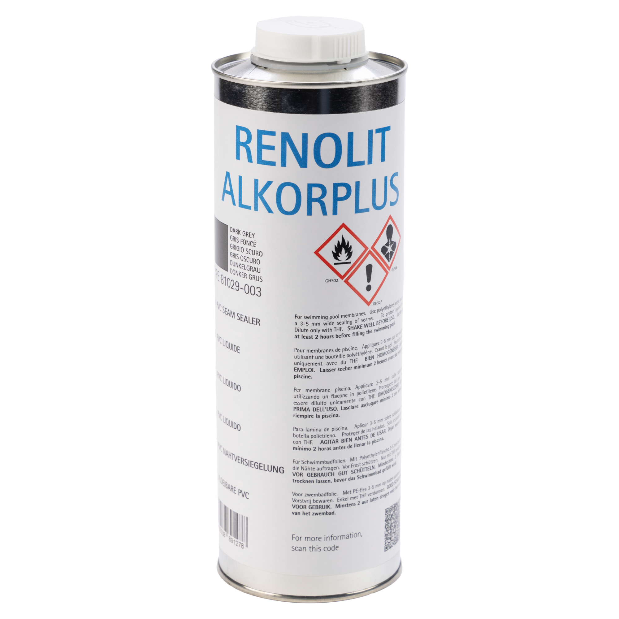 Zálivka bazénová Alkorplus 81029 tmavě šedá 0,9 kg