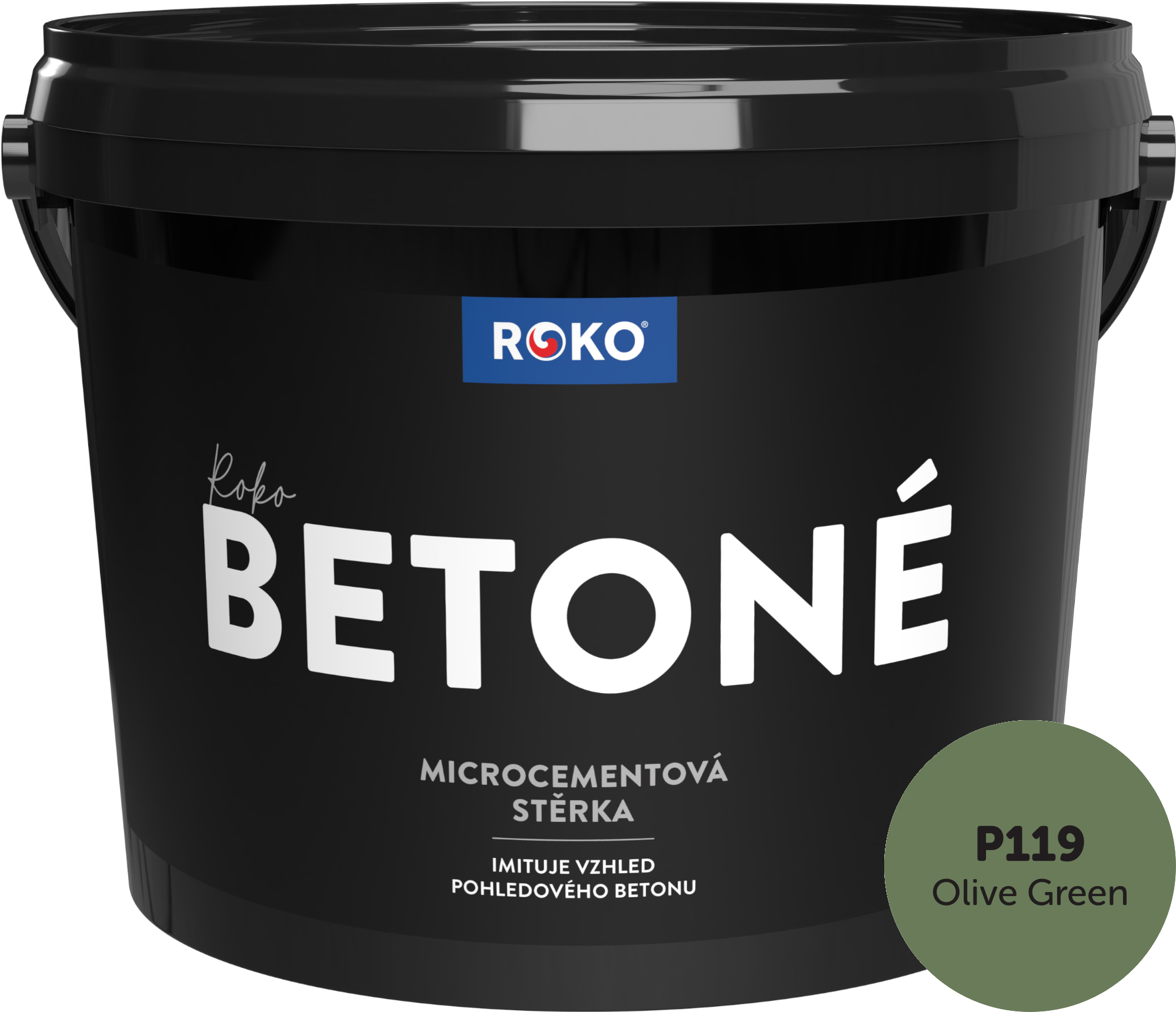 Levně Stěrka dekorativní Roko Betoné P119 Olive Green 14 kg