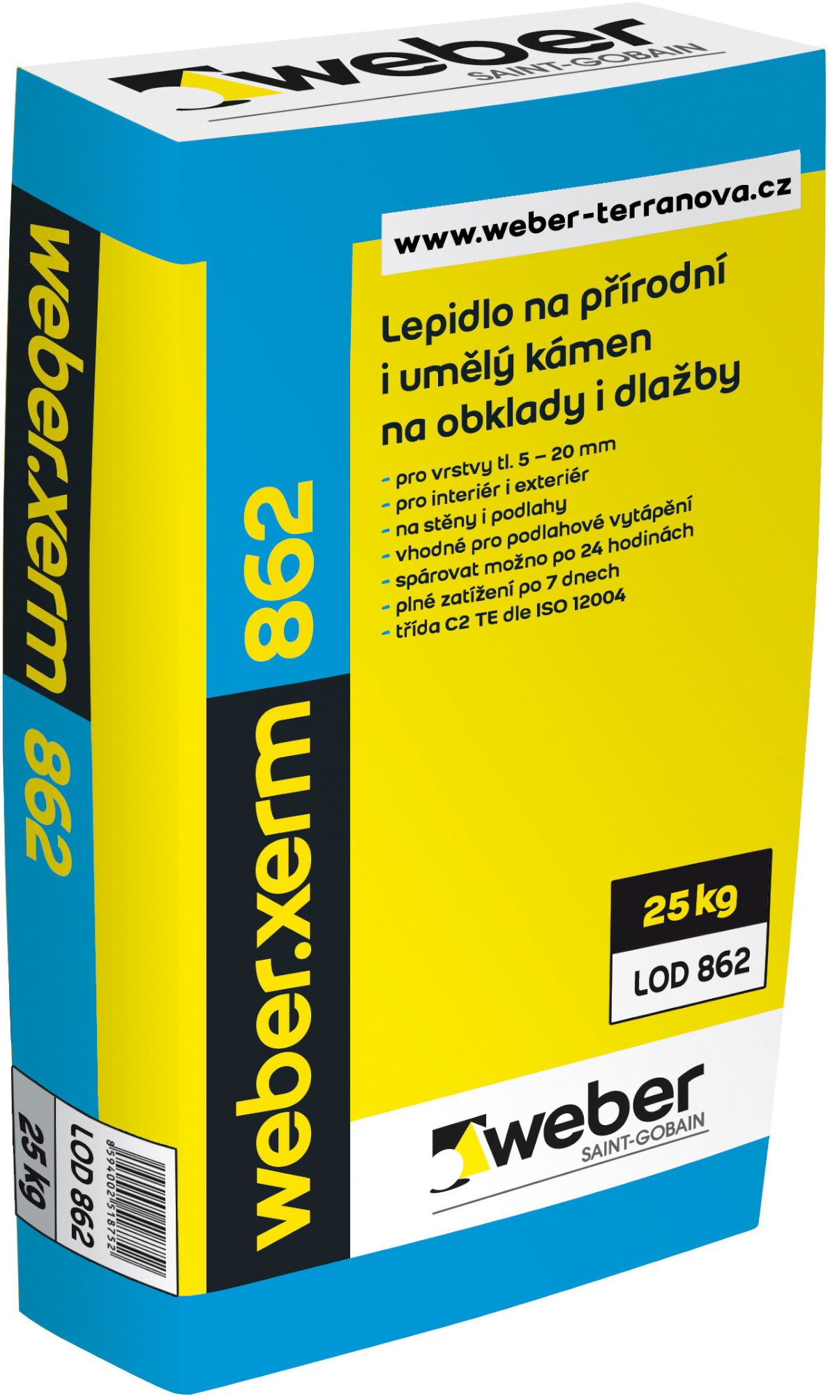 Lepidllo cementové C2TE weberxerm 862 25 kg