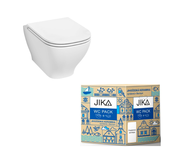 WC závěsné Jika DEEP by JIKA pack Vortex/Rimless včetně sedátka