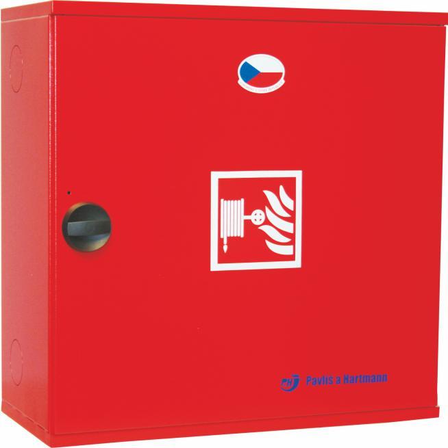 Systém hydrantový P&H D25/30 ekv. 10, 30 m plná dvířka, barva červená