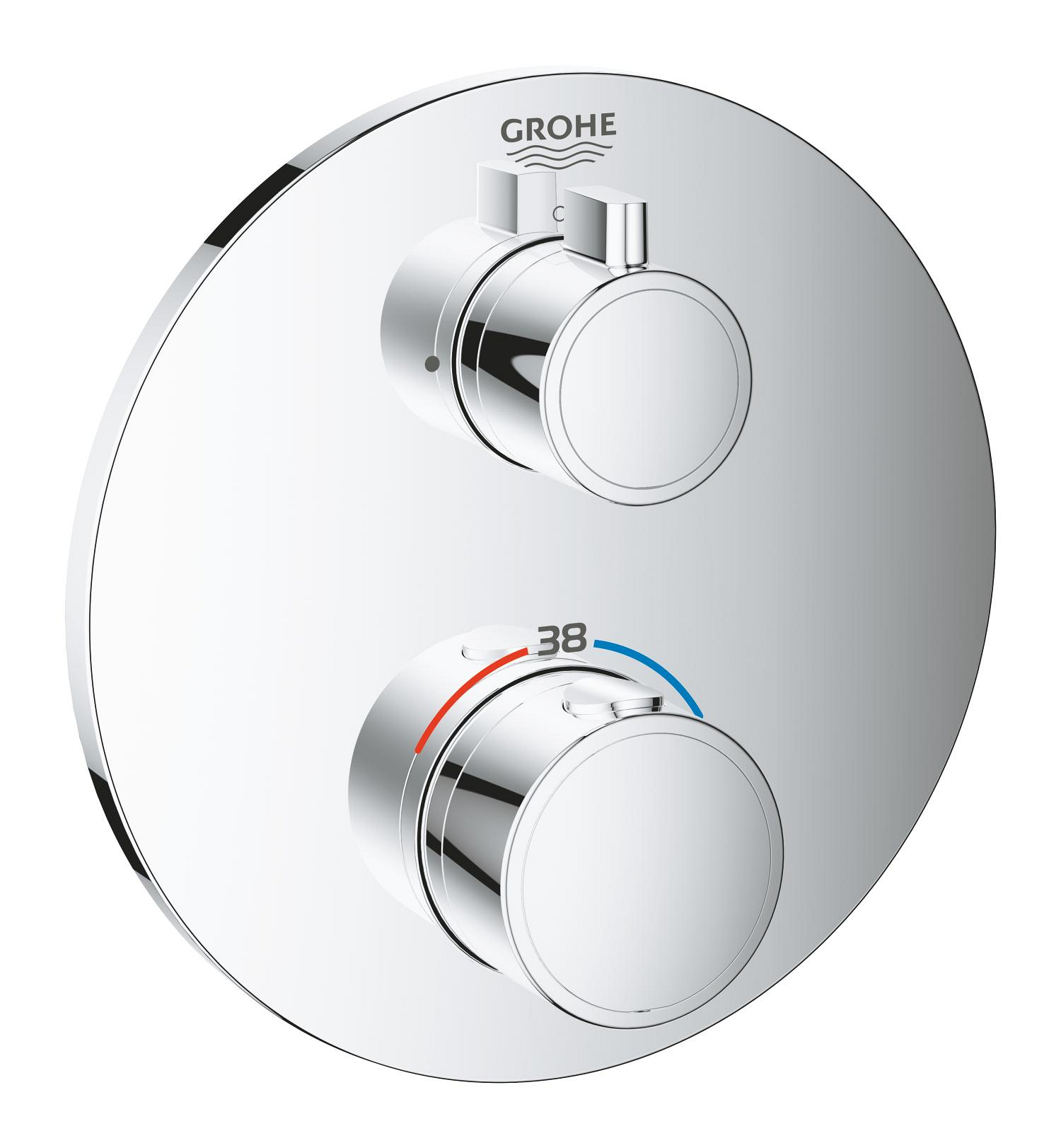 Díl nadomítkový Grohe Grohtherm chrom bez přepínače 24075000