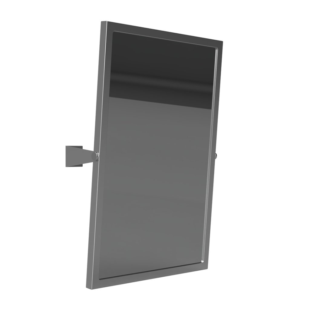Zrcadlo výklopné Bemeta Help 400×600 mm nerez matný
