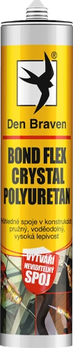 Tmel polyuretanový Den Braven BOND FLEX CRYSTAL 300 ml