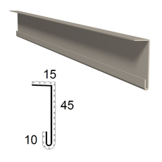 Zařezávací lišta  z poplastovaného plechu Viplanyl r.š. 70 mm