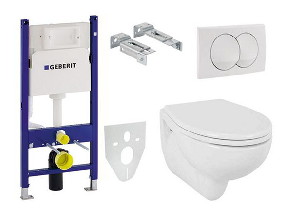 Set 5v1 pro závěsné WC Geberit Duofix 111.154.11.2 EV9