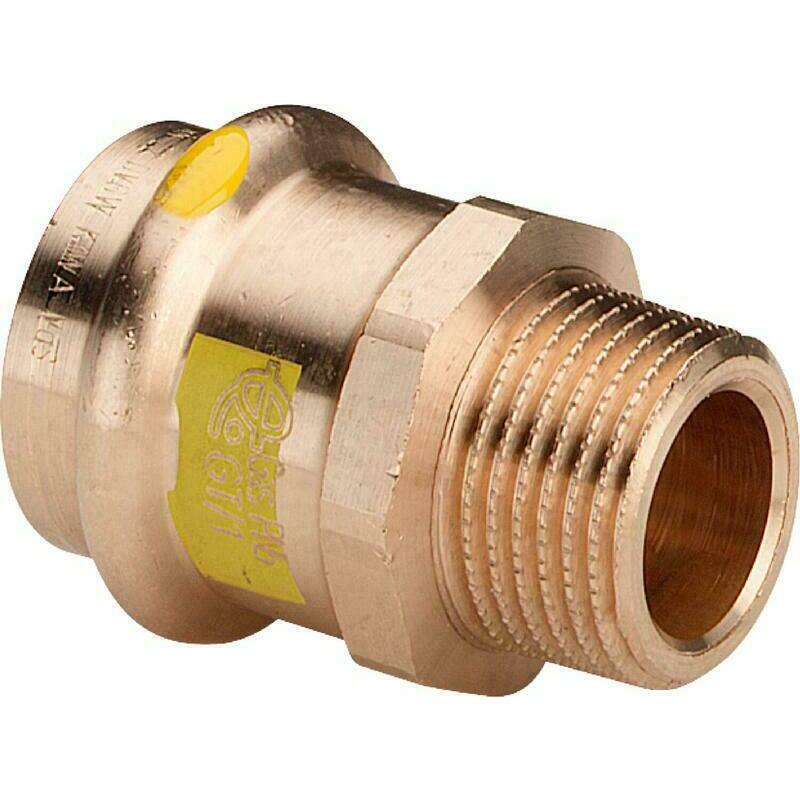 Přechodka lisovací Viega Cu Profipress-G 2611 15 mm × 1/2" vnější závit
