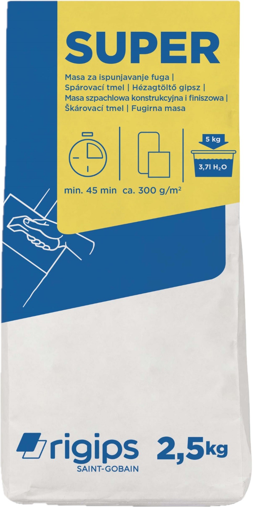 Tmel spárovací Rigips Super 2,5 kg