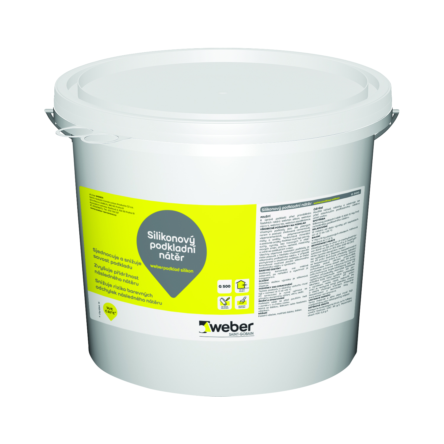 Nátěr základní weberpodklad silikon 10 kg